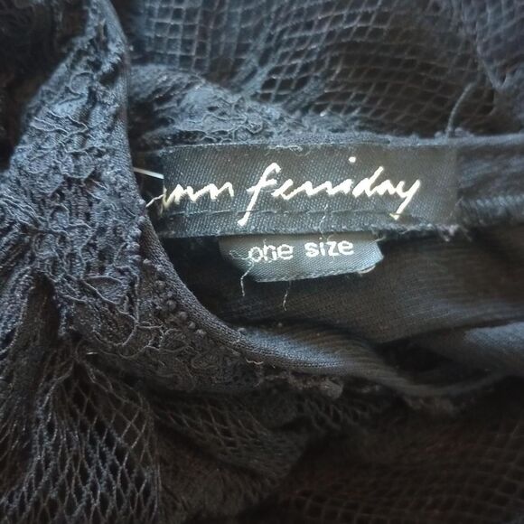 Y2K Ann Ferriday Floral Lace Fairygoth Tube Top - Picture 5 of 5